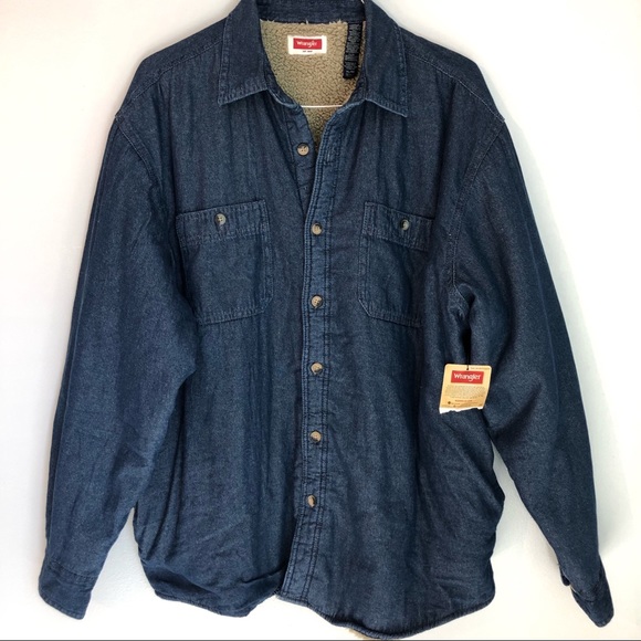 sherpa lined wrangler jacket